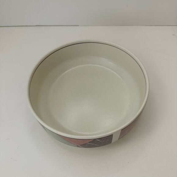 Vintage Vegetable Bowl Mikasa Piazza Intaglio 8.5 inch Memphis Style Post Modern - Picture 5 of 9